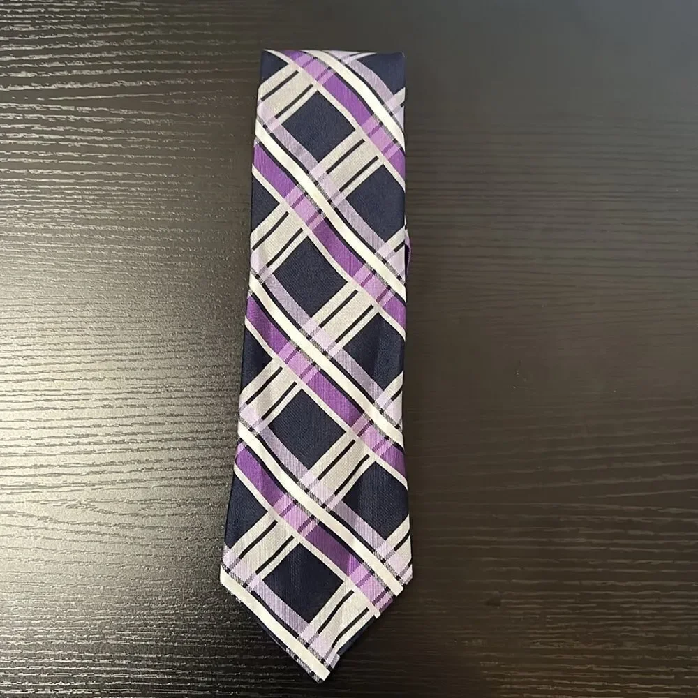 Men's Michael Kors Striped Criss Cross Tie